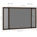 Raamhor uitschuifbaar (100-193)x75 cm bruin