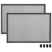 Raamhor uitschuifbaar (100-193)x75 cm antracietkleurig