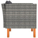 Tuinbank Poly Rattan En Massief Eucalyptushout 1 Grijs Fauteuil