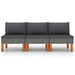 Middenbanken 3 St Poly Rattan En Massief Eucalyptushout 1 Grijs Middenbank (3 st)
