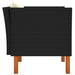Tuinbank Poly Rattan En Massief Eucalyptushout 1 Zwart Fauteuil