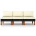 Middenbanken 3 St Poly Rattan En Massief Eucalyptushout 1 Zwart Middenbank (3 st)