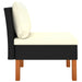 Middenbanken 3 St Poly Rattan En Massief Eucalyptushout 1 Zwart Middenbank (3 st)