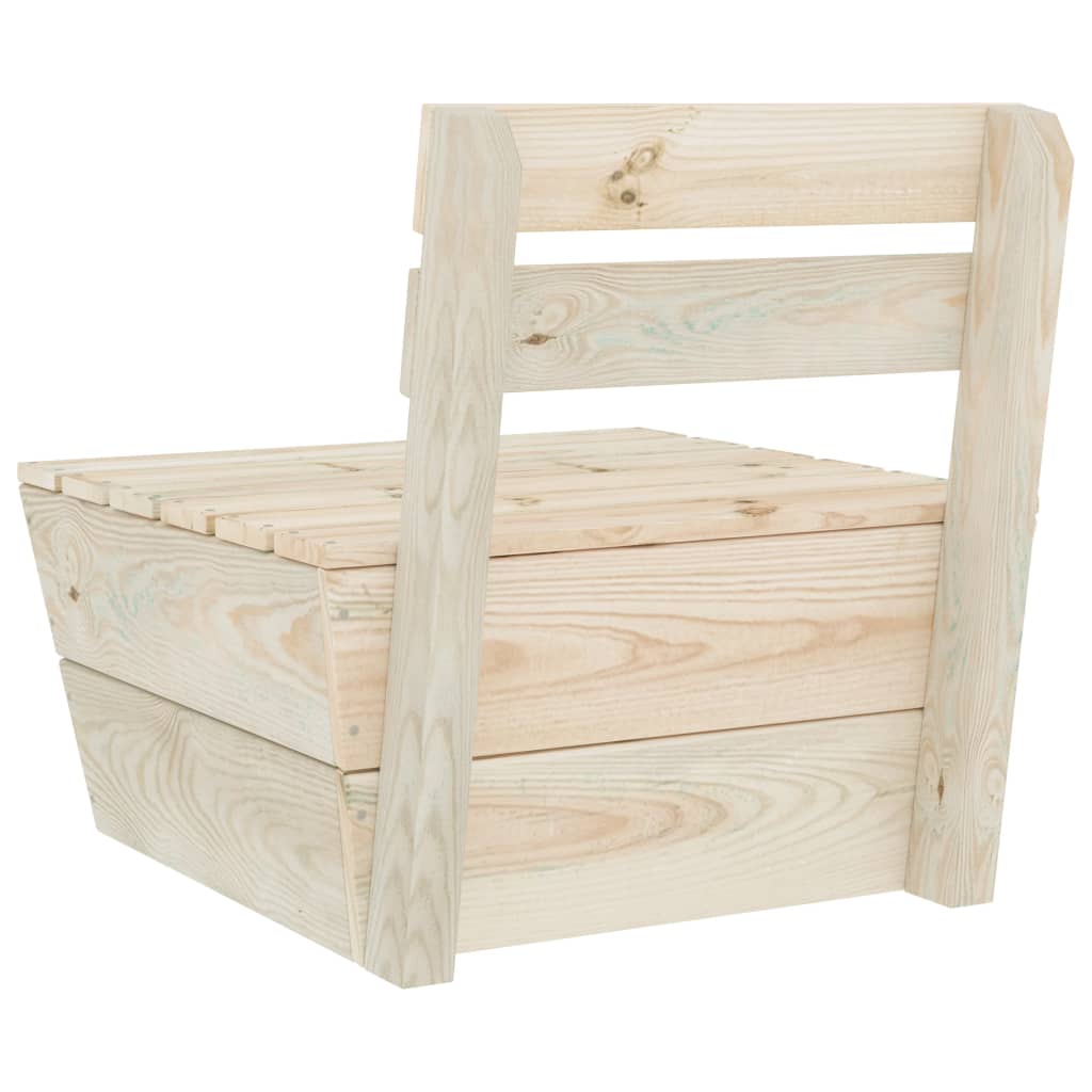 Middenbank Sectioneel Pallet Geïmpregneerd Vurenhout 1