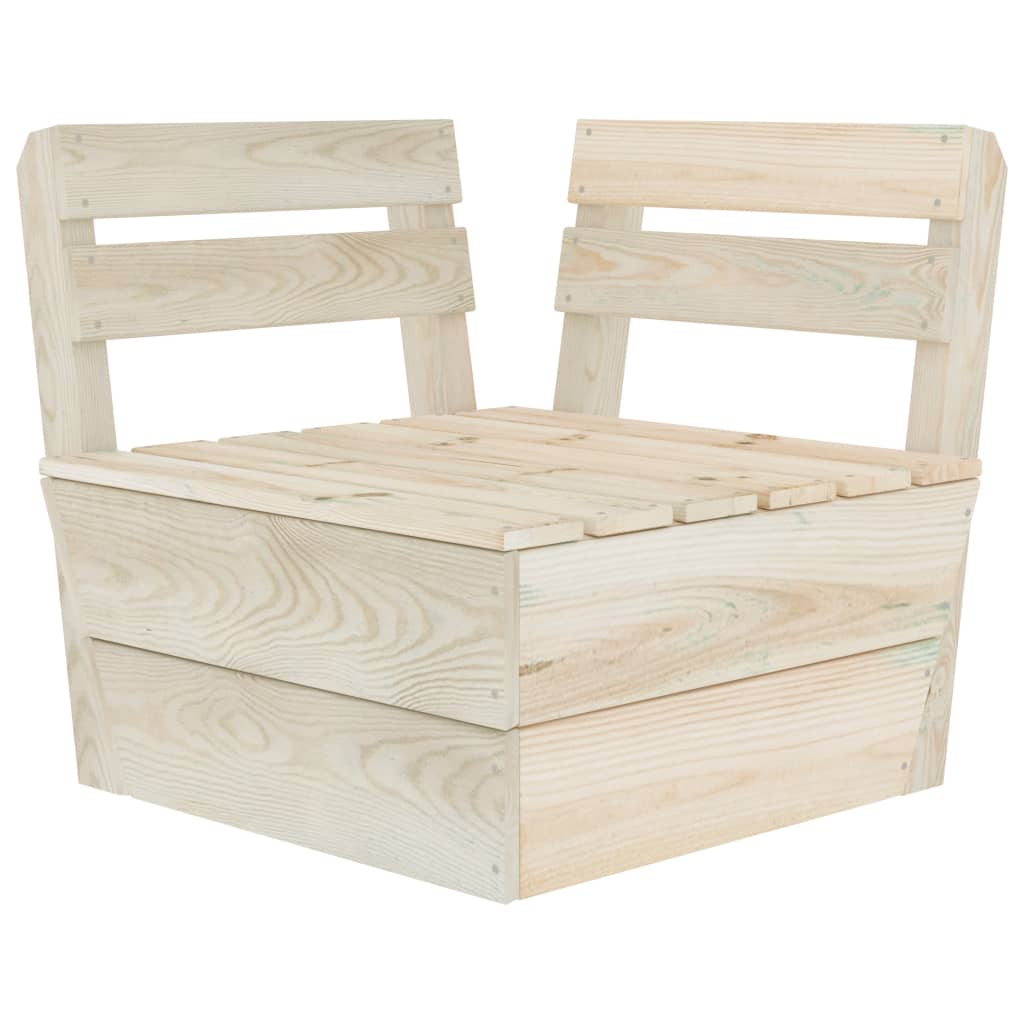 Hoekbank Sectioneel Pallet Geïmpregneerd Vurenhout 1