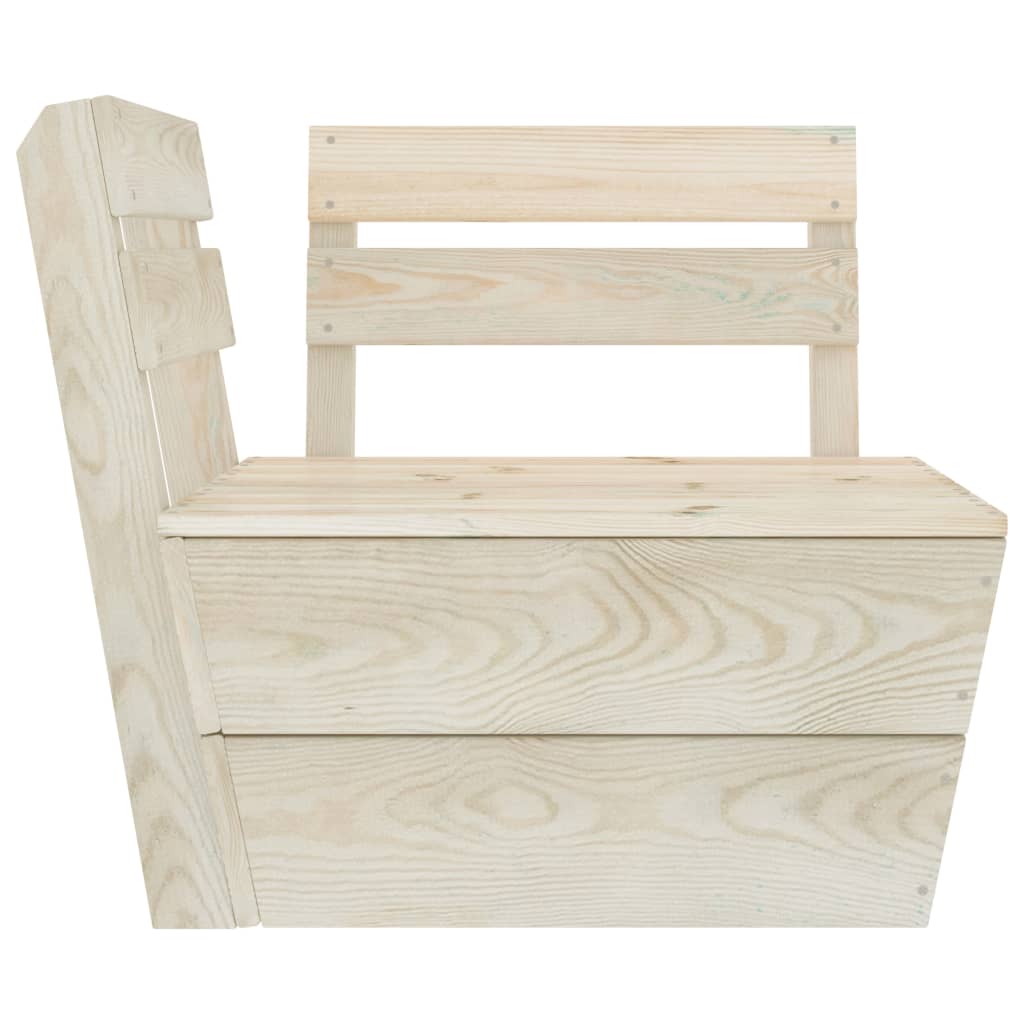Hoekbank Sectioneel Pallet Geïmpregneerd Vurenhout 1