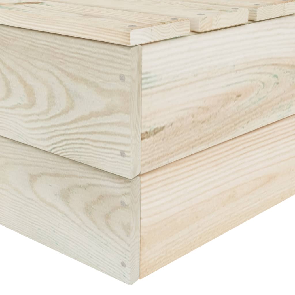 Hoekbank Sectioneel Pallet Geïmpregneerd Vurenhout 1