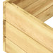 Ligbed met tafel groen geïmpregneerd grenenhout