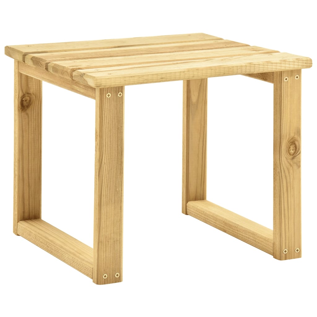Ligbed met tafel groen geïmpregneerd grenenhout