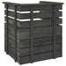 Tuinfauteuil Pallet Massief Grenenhout Donkergrijs 1