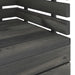 Tuinfauteuil Pallet Massief Grenenhout Donkergrijs 1