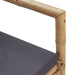 Tuinbank Met Kussens 115 Cm Bamboe Grijs
