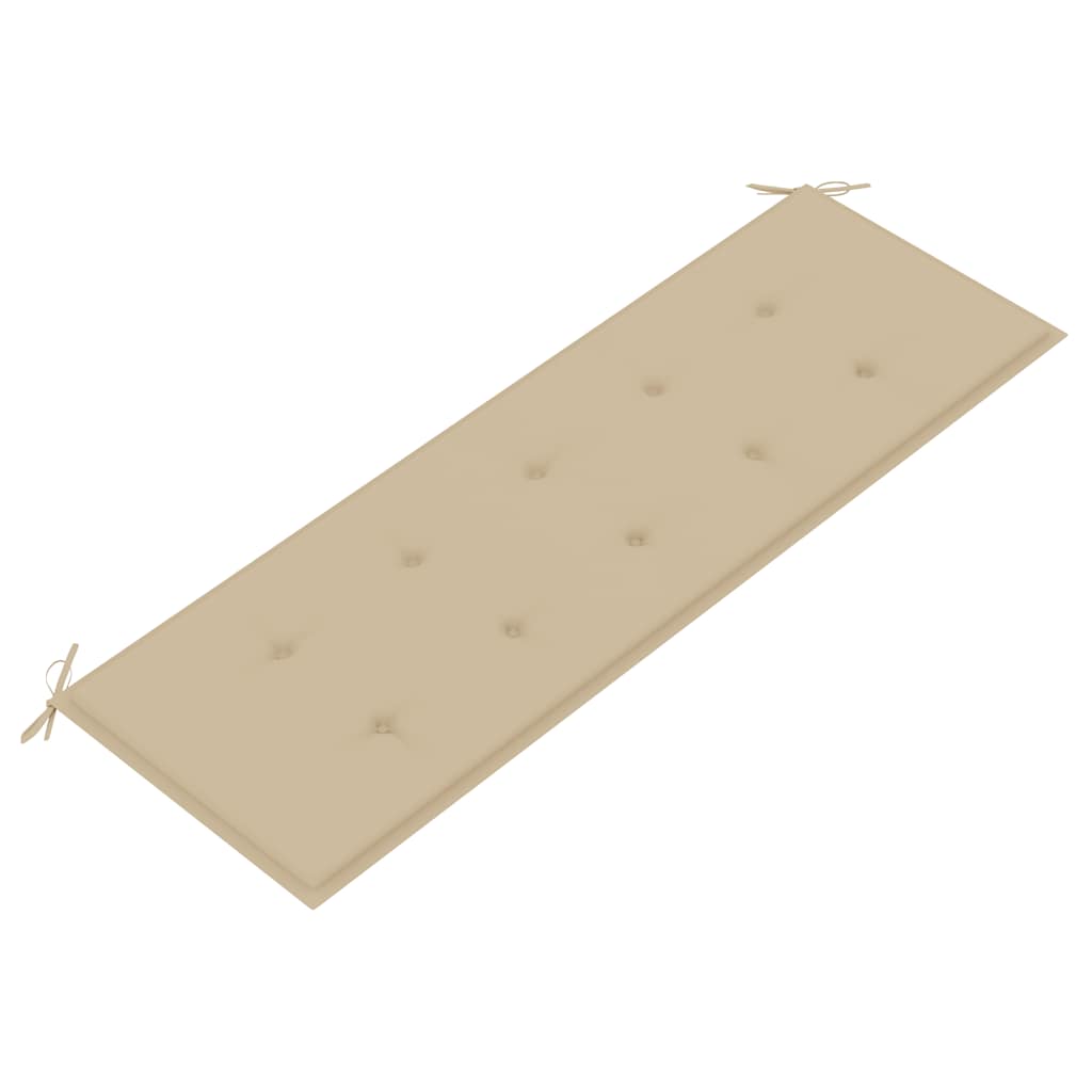 Tuinbank 3-zits met kussen 150 cm massief eucalyptushout