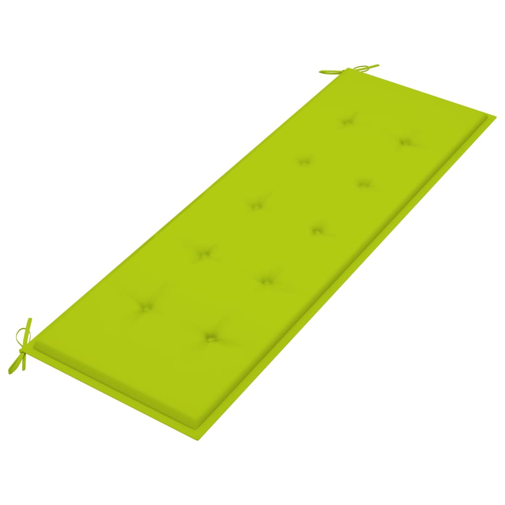 Tuinbank 3-zits met kussen 150 cm massief eucalyptushout