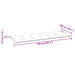 Tuinbank 3-zits met kussen 150 cm massief eucalyptushout