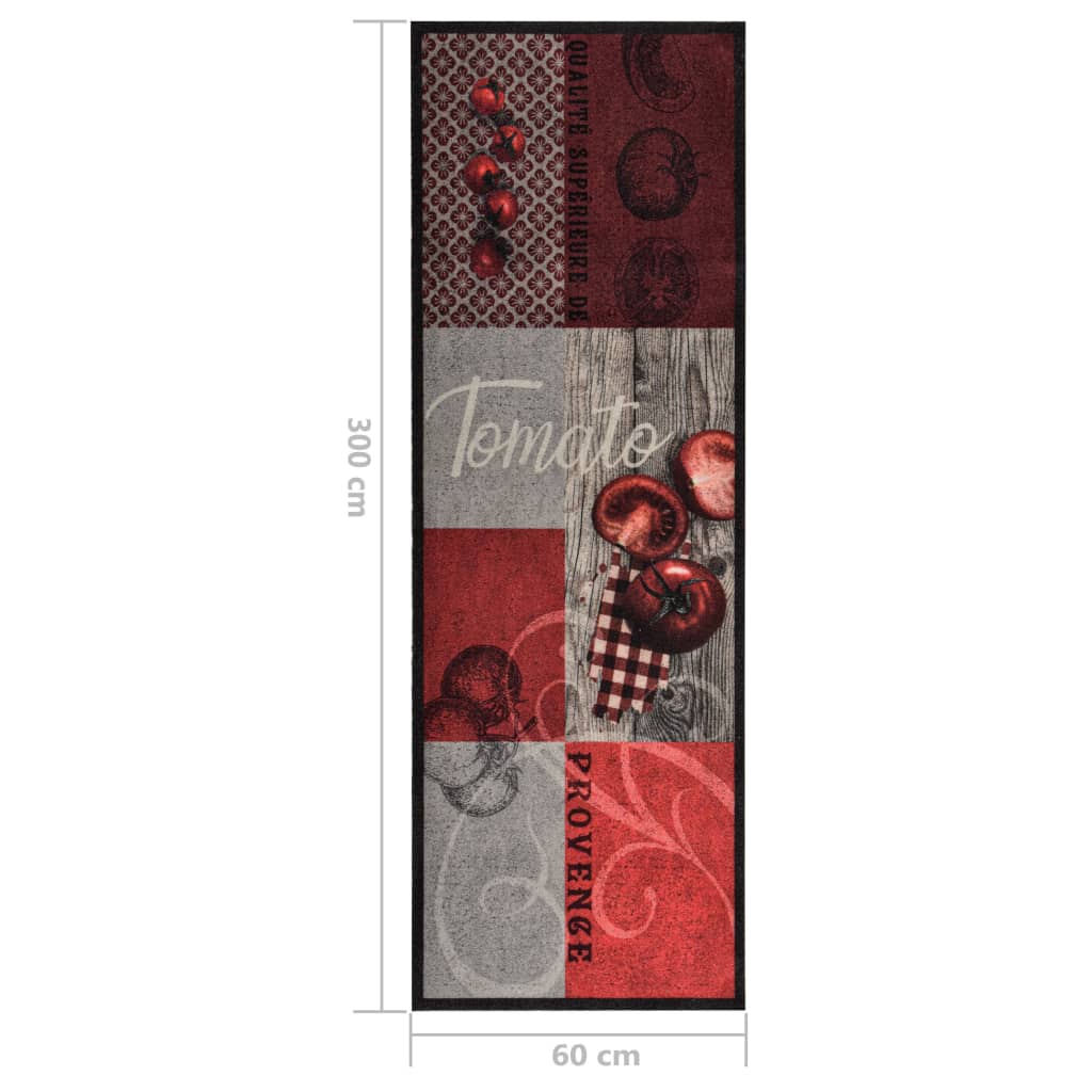 Keukenmat wasbaar Tomatoes 60x300 cm