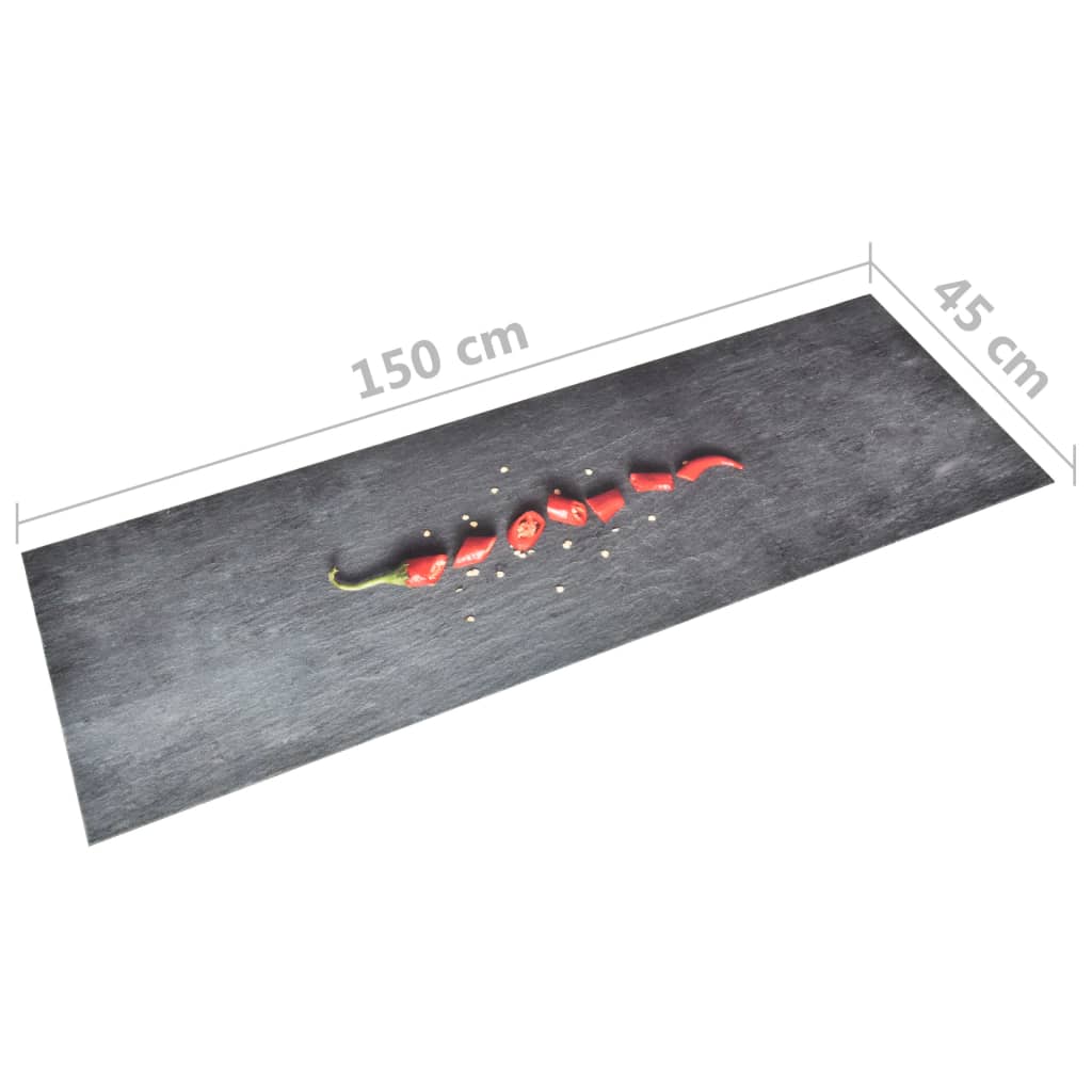 Keukenmat wasbaar Pepper 45x150 cm