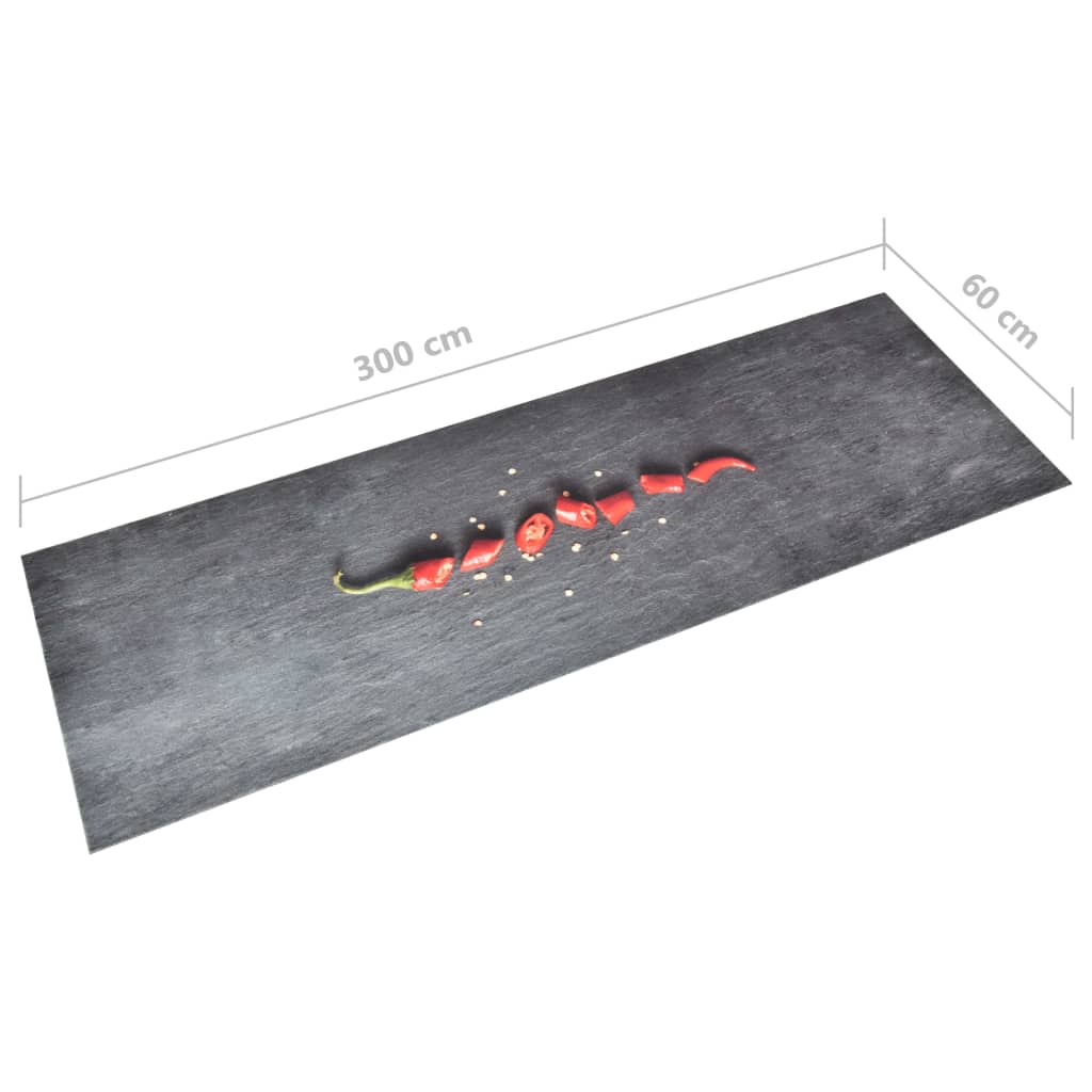 Keukenmat wasbaar Pepper 60x300 cm