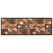 Keukenmat wasbaar Coffee 60x180 cm bruin