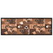 Keukenmat wasbaar Coffee 60x300 cm bruin