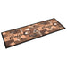 Keukenmat wasbaar Coffee 60x300 cm bruin