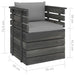 Tuinfauteuil Met Kussens Pallet Grenenhout 1 Grijs
