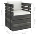 Tuinfauteuil Met Kussens Pallet Grenenhout 1 Crème