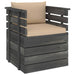 Tuinfauteuil Met Kussens Pallet Grenenhout 1 Beige