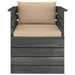 Tuinfauteuil Met Kussens Pallet Grenenhout 1 Beige