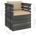 Tuinfauteuil Met Kussens Pallet Grenenhout 1 Beige