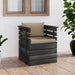 Tuinfauteuil Met Kussens Pallet Grenenhout 1 Beige