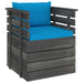 Tuinfauteuil Met Kussens Pallet Grenenhout 1 lichtblauw