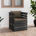 Tuinfauteuil Met Kussens Pallet Grenenhout 1 Taupe