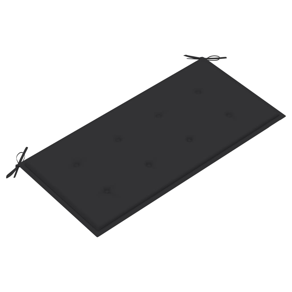 Tuinbank Met Antracietkleurig Kussen 112 Cm Massief Teakhout