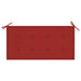 Tuinbank Met Rood Kussen 112 Cm Massief Teakhout
