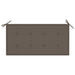 Tuinbank Met Taupe Kussen 112 Cm Massief Teakhout