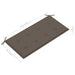 Tuinbank Met Taupe Kussen 112 Cm Massief Teakhout