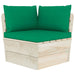Tuinhoekbank Met Kussens Pallet Geïmpregneerd Vurenhout 1 Groen