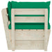 Tuinhoekbank Met Kussens Pallet Geïmpregneerd Vurenhout 1 Groen