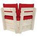 Tuinhoekbank Met Kussens Pallet Geïmpregneerd Vurenhout 1 Rood
