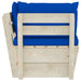 Tuinhoekbank Met Kussens Pallet Geïmpregneerd Vurenhout 1 Blauw