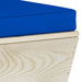 Tuinhoekbank Met Kussens Pallet Geïmpregneerd Vurenhout 1 Blauw