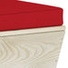 Tuinbank 2-Zits Met Kussens Pallet Vurenhout 1 Rood Tweezitsbank