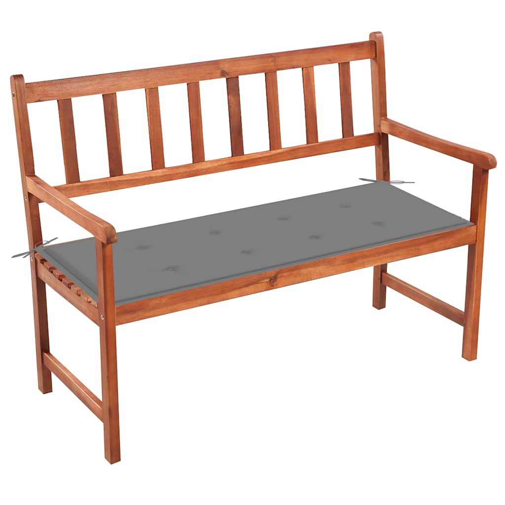 Tuinbank met kussen 120 cm massief acaciahout