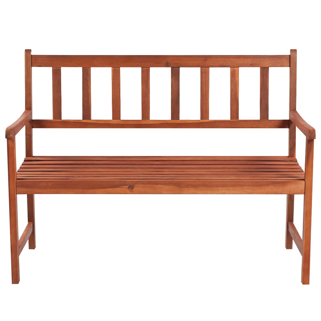 Tuinbank met kussen 120 cm massief acaciahout