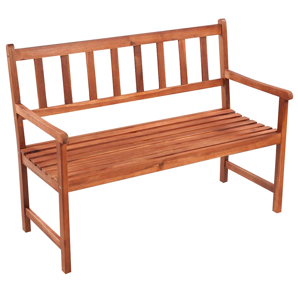 Tuinbank met kussen 120 cm massief acaciahout