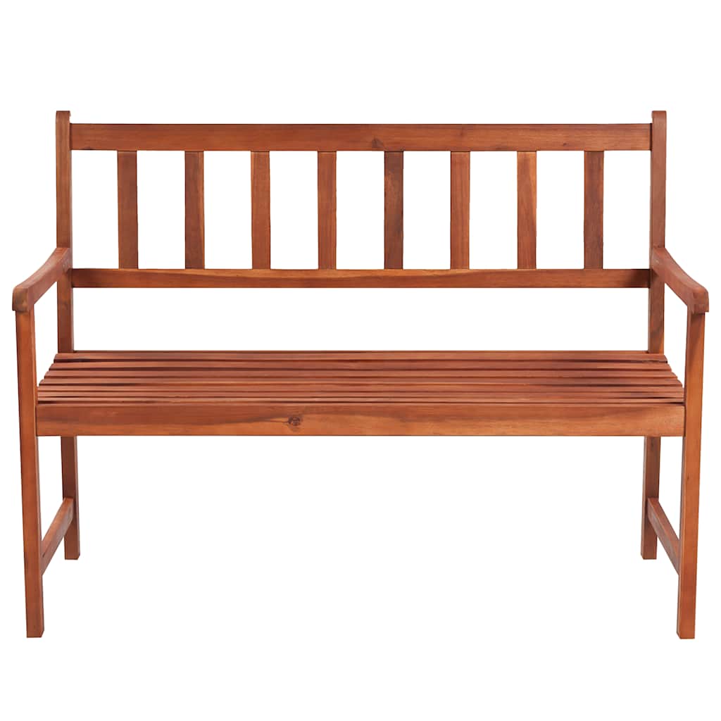 Tuinbank met kussen 120 cm massief acaciahout
