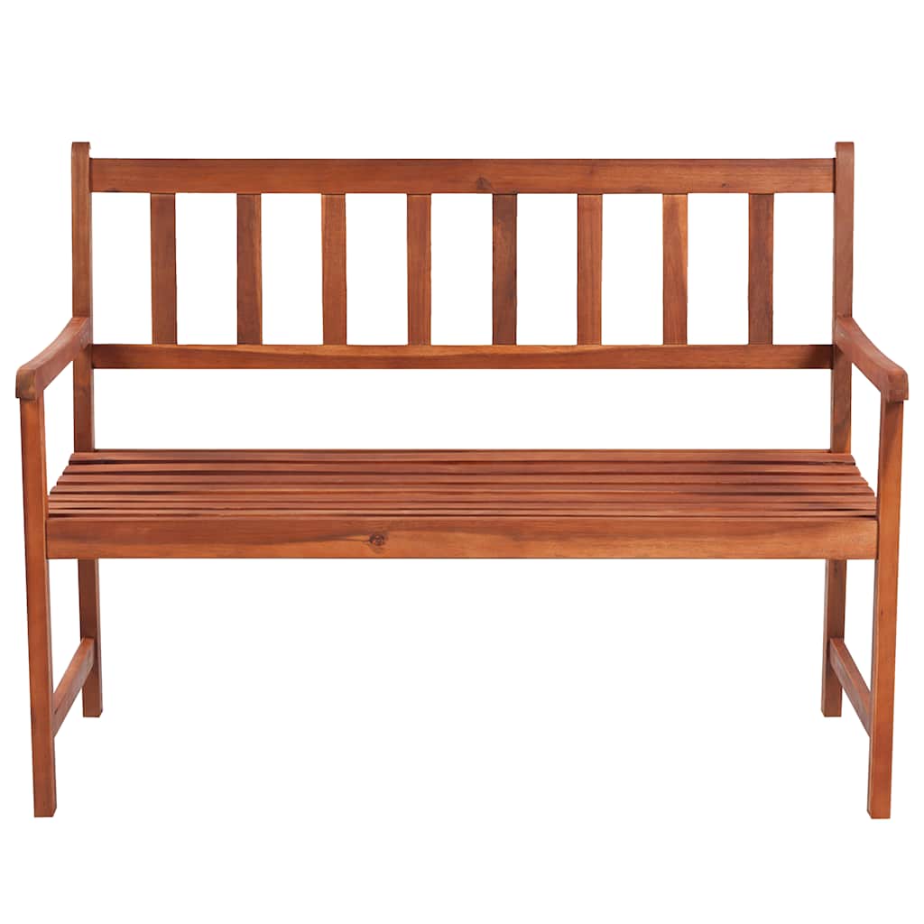 Tuinbank met kussen 120 cm massief acaciahout