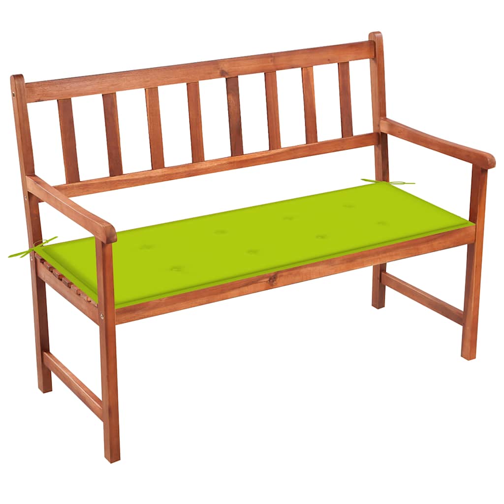 Tuinbank met kussen 120 cm massief acaciahout