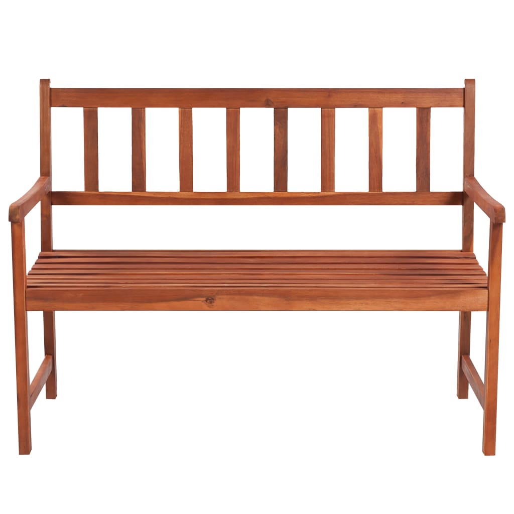 Tuinbank met kussen 120 cm massief acaciahout